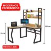 escritorio estilo industrial tipo l con estructura metálica — miniatura 5