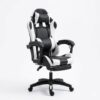 Silla Gamer CCS Blanca y Negra — Con Reposapiés — miniatura 2