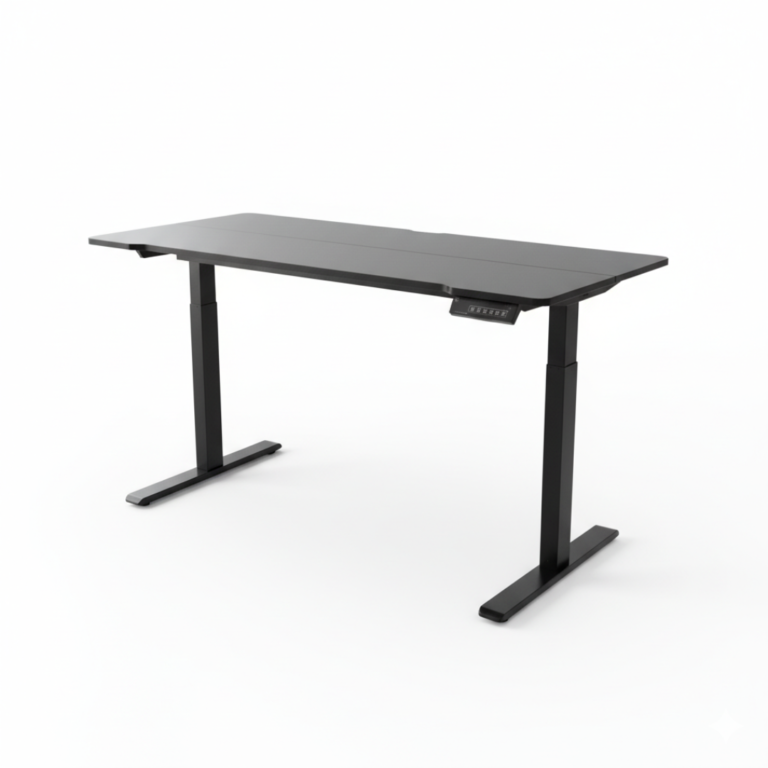 Escritorio Electrico Elevable Negro 140x60cm — Standing Desk Motor Silencioso — YIDRO Costa Rica