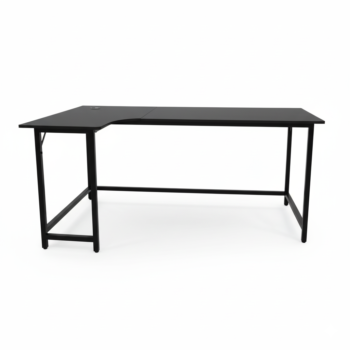 escritorio esquinero negro carbono tipo l 160x100x75 cm