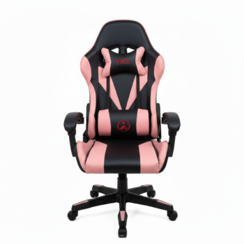 Silla Gamer Rosada 1768 — Ergonomica con Reposapies — YIDRO Costa Rica