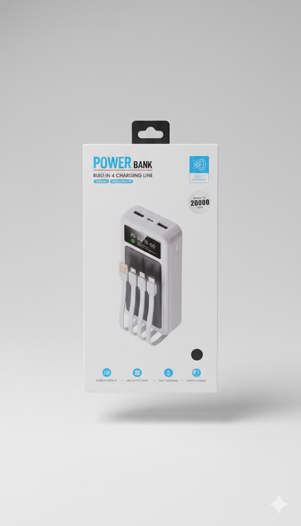 power bank solar 20.000mah T2