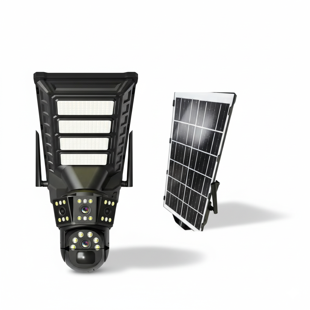 Lampara Solar 200W con 2 lentes