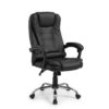 Silla Ejecutiva Lara YIDRO — vista lateral en cuero sintético negro