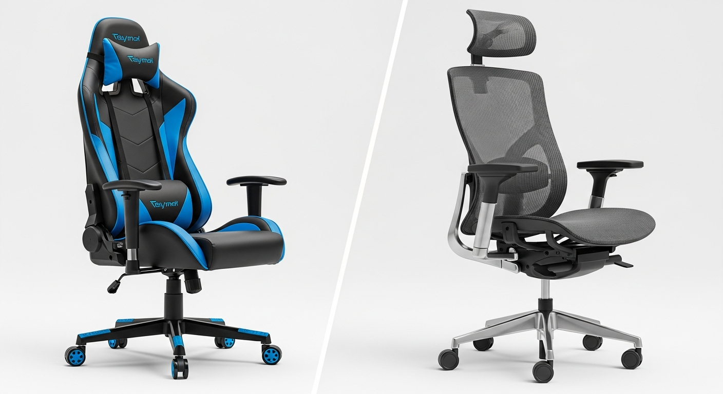 Silla gamer vs silla de oficina YIDRO Costa Rica - comparativa