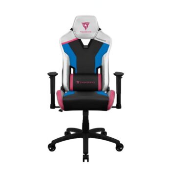 Silla Gamer Reclinable Cuero Sintético ThunderX3 Rosa/Azul/Negra