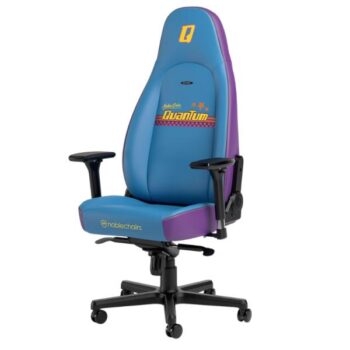 Silla Gamer NobleChairs Icon Nuka Cola Quantum Celeste/Morado