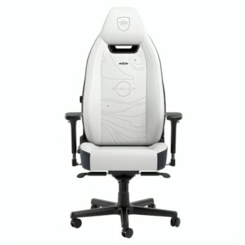 Silla Gamer Premium Cuero Alta Tecnología NobleChairs Legend Starfield Blanca