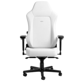 Silla Gamer Premium Cuero Sintético NobleChairs Hero Blanco Blanca