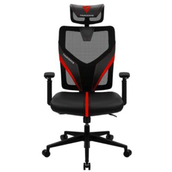 Silla Gamer Mesh Transpirable ThunderX3 YAMA1 Negra/Roja